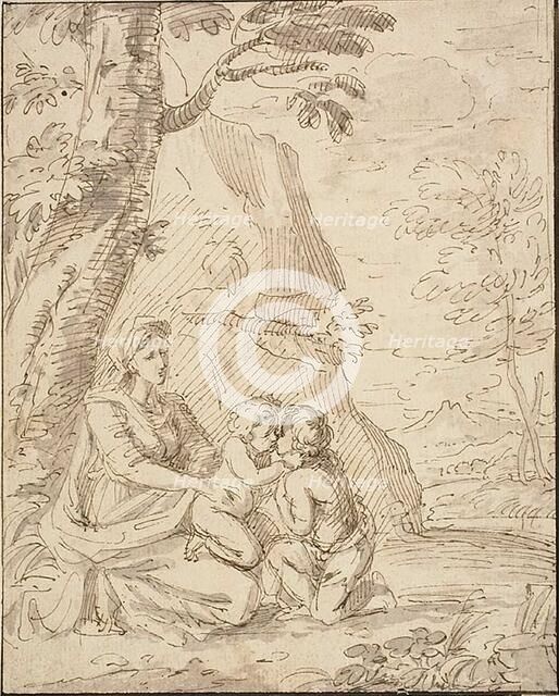 Madonna and Child with the Infant Saint John, n.d. Creators: Unknown, Lodovico Carracci.