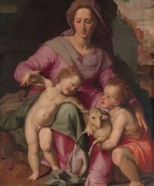 Madonna and Child with the Infant Saint John the Baptist, early 1570s. Creator: Santi di Tito