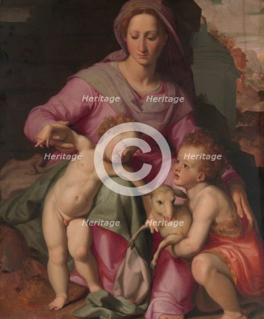 Madonna and Child with the Infant Saint John the Baptist, early 1570s. Creator: Santi di Tito.