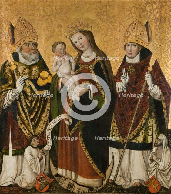 Madonna and Child with the Saint Bishops-Nicholas and Stanislaus, between 1520-1530. Creator: Unknown.