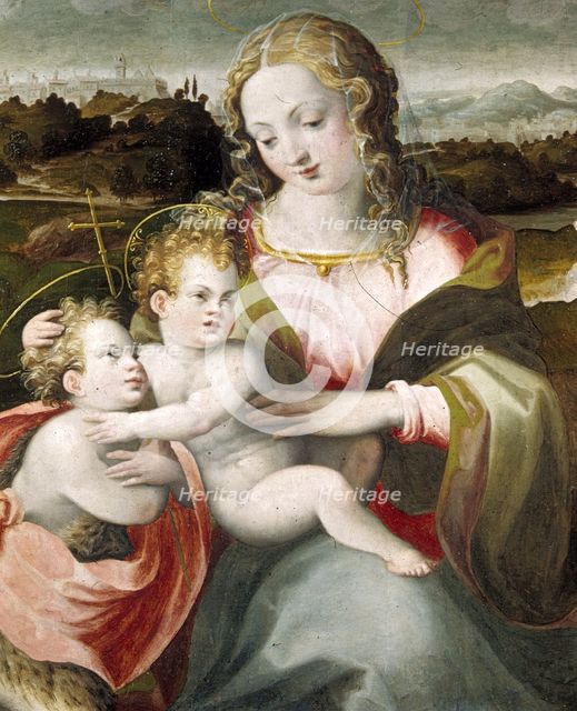 Madonna and Child with the Young Saint John the Baptist, c1565. Creator: Michele Tosini.