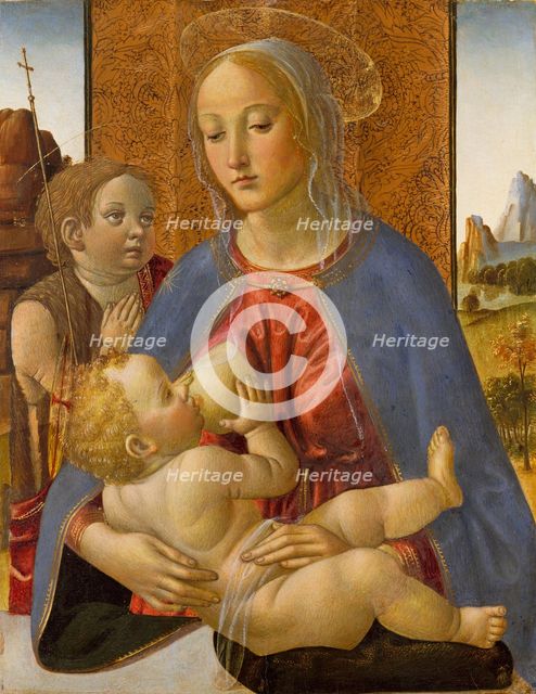 Madonna and Child with the Young Saint John the Baptist, ca. 1490. Creator: Cosimo Rosselli.