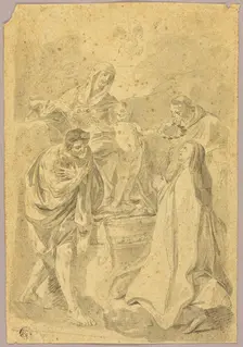 Madonna and Child with Three Saints, n.d. Creator: Unknown