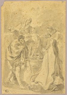 Madonna and Child with Three Saints, n.d. Creator: Unknown