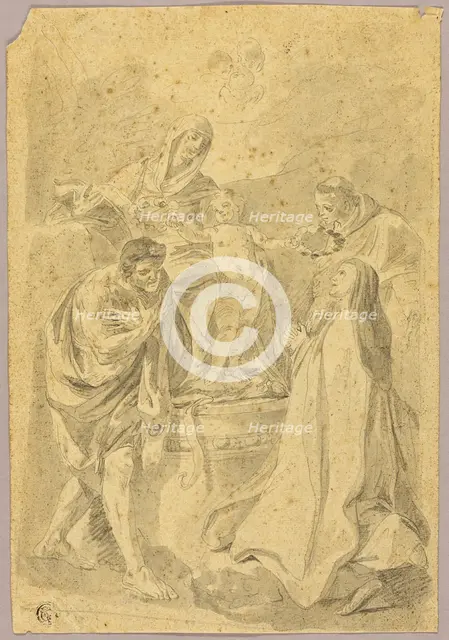 Madonna and Child with Three Saints, n.d. Creator: Unknown.
