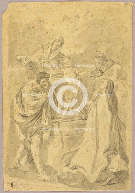 Madonna and Child with Three Saints, n.d. Creator: Unknown.