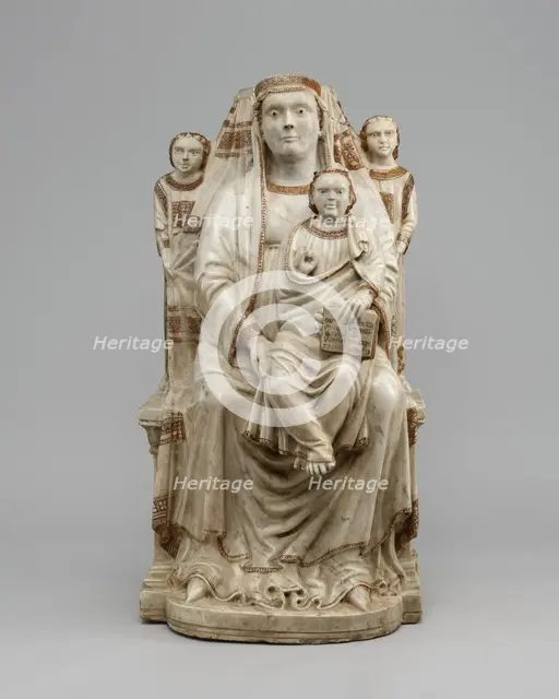 Madonna and Child with Two Angels, 1321. Creator: Unknown.