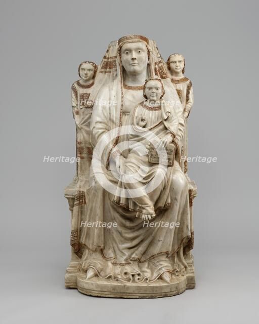 Madonna and Child with Two Angels, 1321. Creator: Unknown.