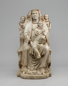Madonna and Child with Two Angels, 1321. Creator: Unknown