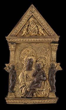 Madonna and Child with Two Angels, second half 15th century. Creator: Unknown