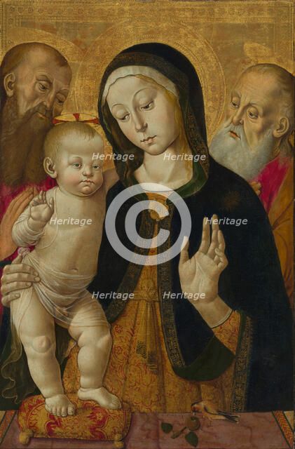 Madonna and Child with Two Hermit Saints, early 1480s. Creator: Bernardino Fungai.