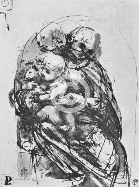 'Madonna and Child with a Cat', 1478-1481 (1945). Artist: Leonardo da Vinci.