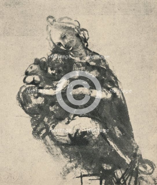'Madonna and Child with a Cat', c1475 (1945). Artist: Leonardo da Vinci.