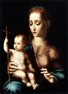 Madonna and Child with a Cross-shaped Distaff 1570s. Artist: Luis de Morales