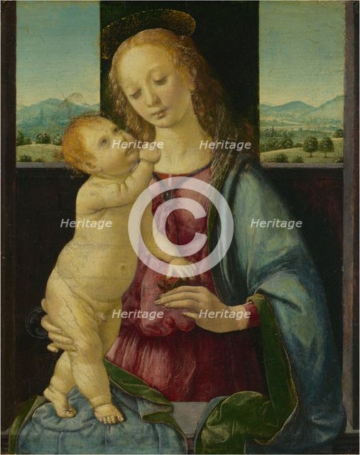 Madonna and Child with a Pomegranate, 1475/1480. Creator: Lorenzo di Credi.