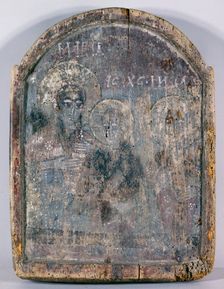 Madonna and Child with a Saint, between 700 and 900. Creator: Coptic School
