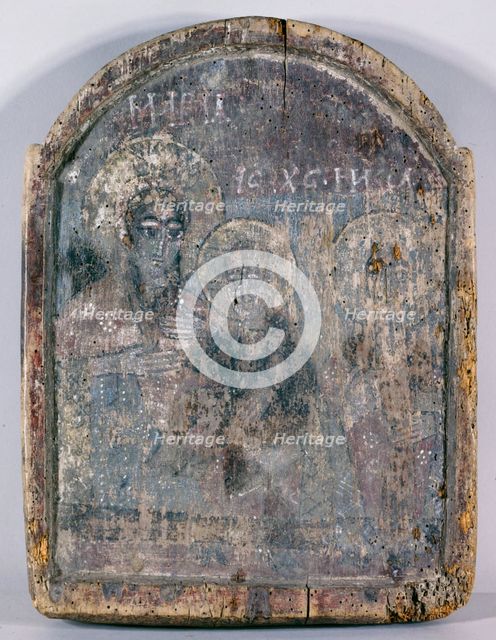 Madonna and Child with a Saint, between 700 and 900. Creator: Coptic School.