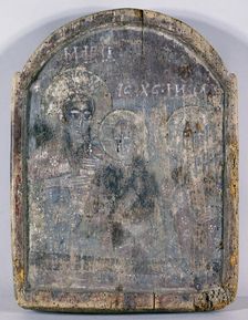 Madonna and Child with a Saint, between 700 and 900. Creator: Coptic School