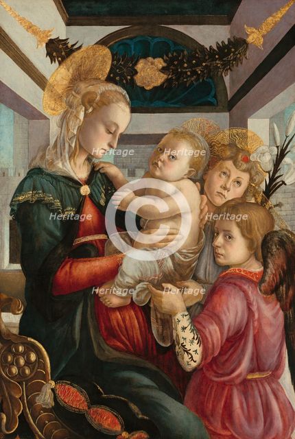 Madonna and Child with Angels, 1465/1470. Creator: Sandro Botticelli.