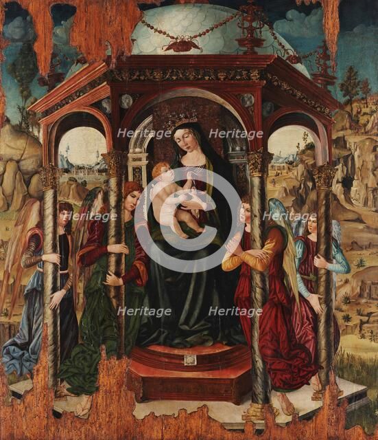 Madonna and Child with Angels, 1498. Creator: Crivelli, Protasio (active 1497-1506).