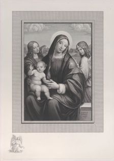 Madonna and Child with angels, 1822-88. Creator: Antonio Dalco