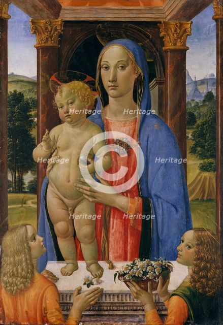 Madonna and Child with Angels. Creator: Cosimo Rosselli.