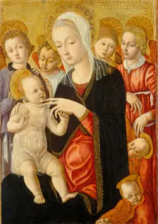 Madonna and Child with Angels and Cherubim, c. 1460/1465. Creator: Matteo di Giovanni