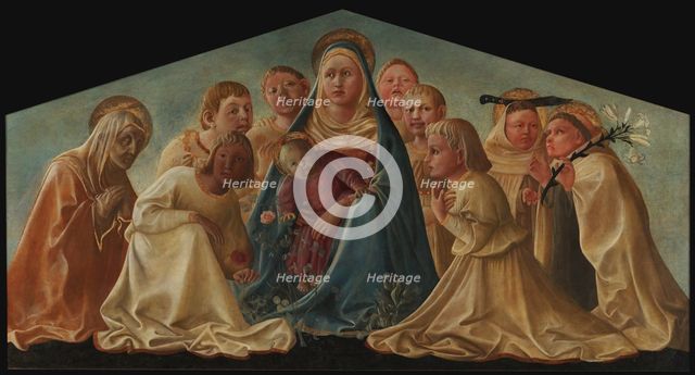 Madonna and Child with Angels and Saints (Trivulzio Madonna), c1430. Creator: Lippi, Fra Filippo (1406-1469).