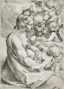 Madonna and Child with Angels, between c1595 and c1610. Creator: Lodovico Carracci