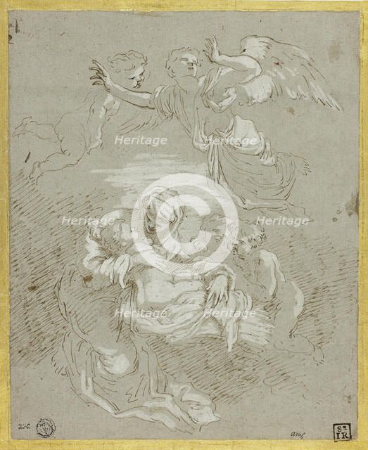 Madonna and Child with Angels, c. 1700. Creator: Johann Carl Loth.