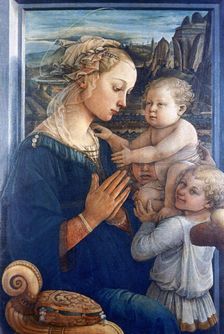 Madonna and Child with Angels c1455. Artist: Filippino Lippi