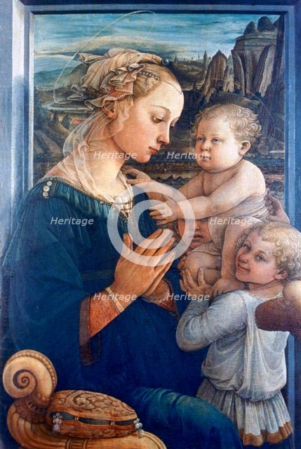 'Madonna and Child with Angels', c1455. Artist: Filippino Lippi