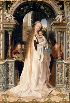Madonna and Child with Angels, c1509. Creator: Massys, Quentin