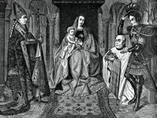 Madonna and Child with Canon Joris van der Paele 1436, (1870)