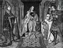 Madonna and Child with Canon Joris van der Paele 1436, (1870)