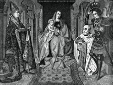Madonna and Child with Canon Joris van der Paele 1436, (1870)