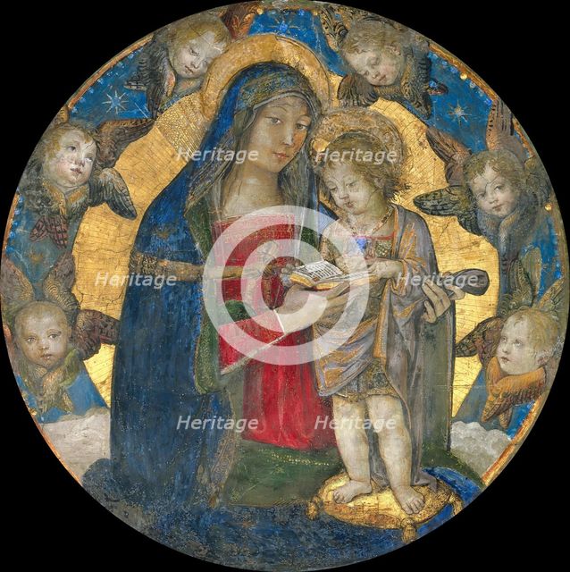Madonna and Child with Cherubim, 1492-1495. Creator: Pinturicchio, Bernardino (1454-1513).