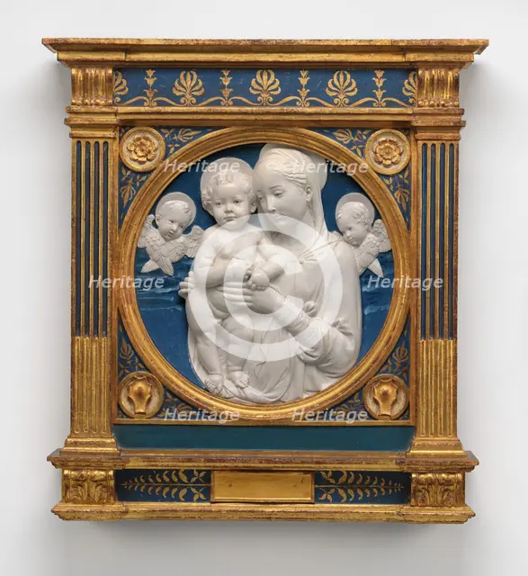 Madonna and Child with Cherubim, c. 1485. Creator: Andrea della Robbia.