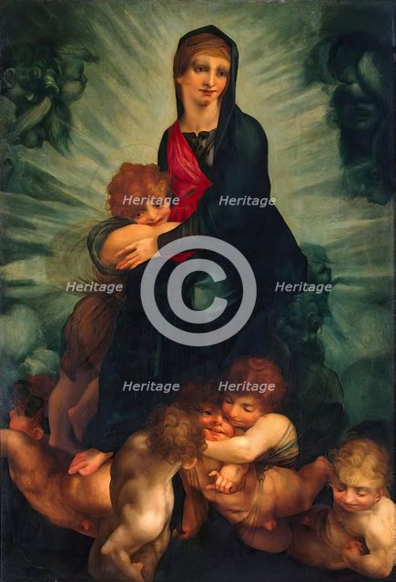 Madonna and Child with Cherubs, 1517. Creator: Rosso Fiorentino.