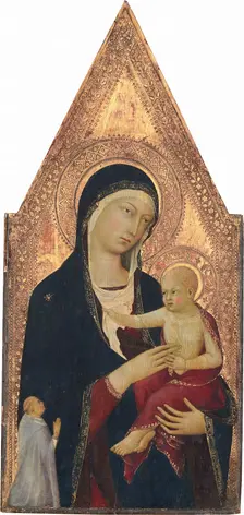 Madonna and Child with Donor, 1325/1330. Creator: Lippo Memmi