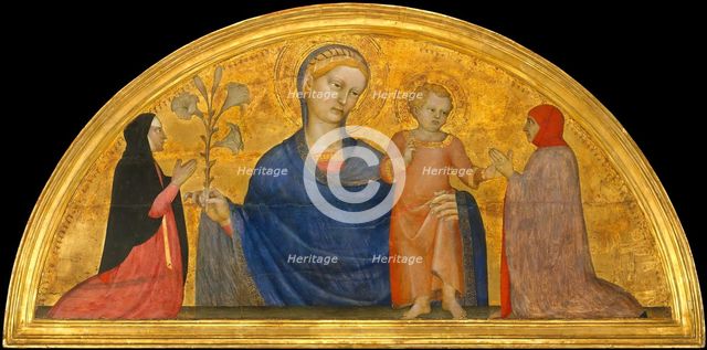Madonna and Child with Donors, ca. 1365. Creator: Giovanni da Milano.