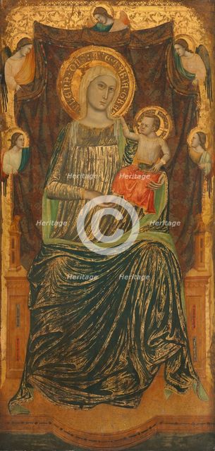 Madonna and Child with Five Angels, c. 1335. Creator: Giovanni Baronzio.