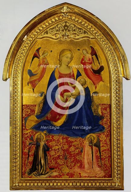 Madonna and Child with Four Angels, 1420. Creator: Fra Angelico.