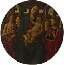 Madonna and Child with Four Saints, 1480-1490. Creator: Master of the Fiesole Epiphany