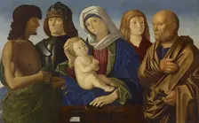 Madonna and Child with Four Saints, c1500. Creator: Vincenzo Di Biagio Catena