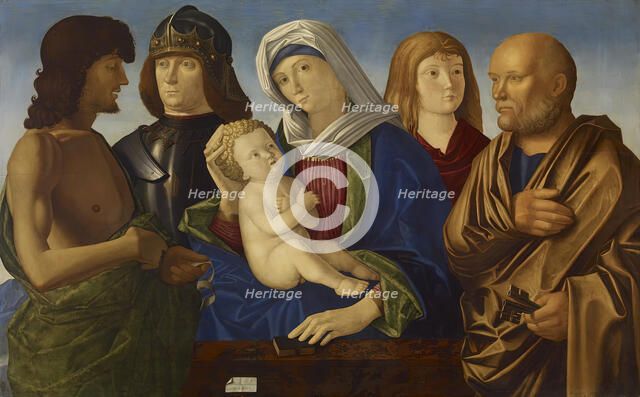 Madonna and Child with Four Saints, c1500. Creator: Vincenzo Di Biagio Catena.