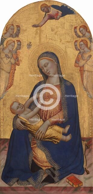 Madonna and Child with God the Father Blessing and Angels, c. 1370/1375. Creator: Jacopo di Cione.