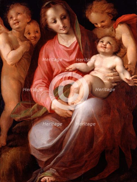 Madonna and Child with Infant St John, 1570. Creator: Tommaso Manzuoli.