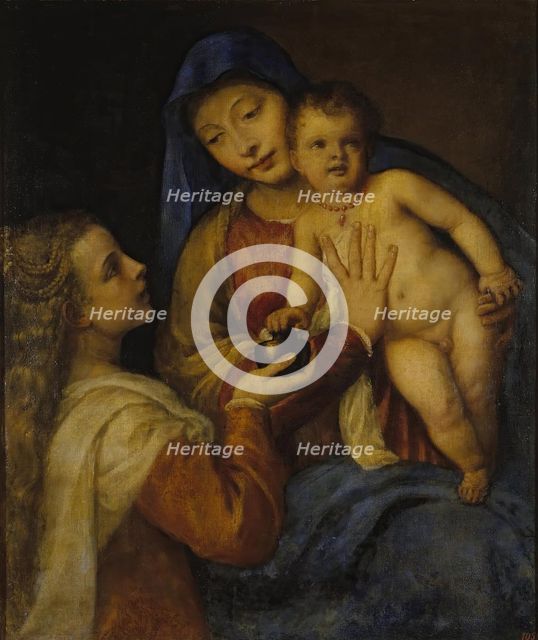 Madonna and Child with Mary Magdalene, 1565. Creator: Titian.