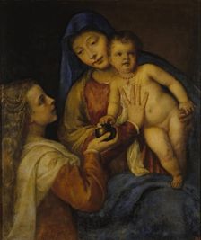 Madonna and Child with Mary Magdalene, 1565. Creator: Titian